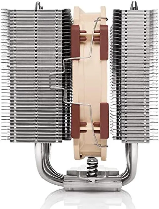 Alt view image 3 of 5 - Noctua NH-D12L, Low-Height Dual-Tower CPU Cooler (120mm, Brown)