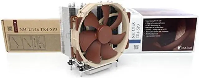 Alt view image 3 of 5 - Noctua NH-U14S TR4-SP3, Premium-Grade CPU Cooler for AMD sTRX4/TR4/SP3 (140mm, Brown)