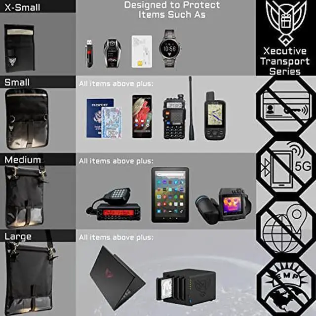 Alt view image 4 of 5 - Xtreme Sight Line ~ Xecutive Faraday Bag for Laptops and Other Large Electronics ~ Data Security for Executive Travel ~ Shoulder Strap Included ~ Tracking/Hacking Defense