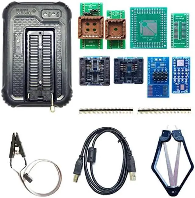 Alt view image 6 of 7 - SETCTOP Xgecu TL866II Plus Upgraded Xgecu T48 Programmer 8 Adapters USB EPROM Flash BIOS chip Socket nand mcu AVR IC Programmer