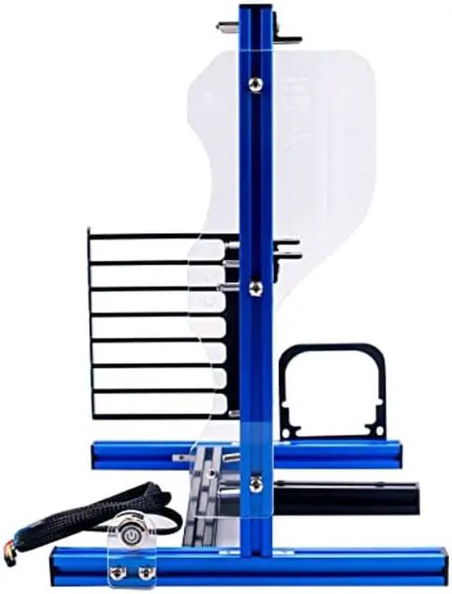 Alt view image 2 of 5 - DIY ITX MATX ATX Computer Open Air Case, Aluminum Open Frame Computer Case, PC Test Bench Vertical Motherboard Chassis DIY Kit(Blue Black)