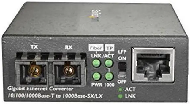 Alt view image 3 of 5 - StarTech.com Multimode (MM) SC Fiber Media Converter for 10/100/1000 Network - 550m Range - Gigabit Ethernet - 850nm - Full Duplex (MCMGBSCMM055)