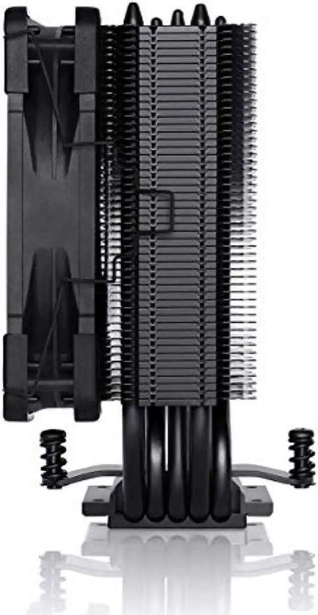 Alt view image 4 of 5 - Noctua NH-U12S chromax.Black CPU Cooler with NA-HC1 chromax.Black.swap heatsink Cover