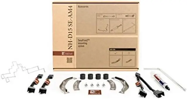 Alt view image 5 of 5 - Noctua NH-D15 SE-AM4, Premium Dual-Tower CPU Cooler for AMD AM4 (Brown)
