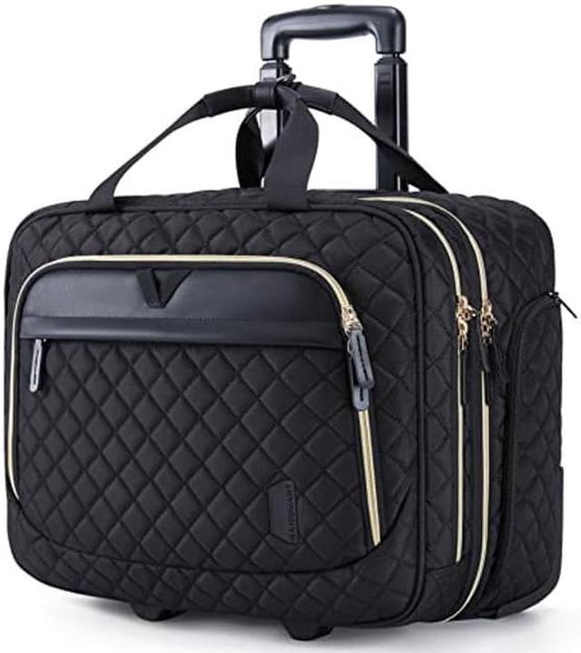 BAGSMART 17.3 Inch Rolling Laptop Bag Women Men,Rolling Briefcase for Women  with Wheels,Rolling Computer Bags Laptop Case for Work Travel