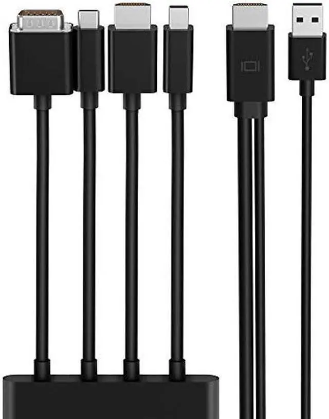 Alt view image 4 of 4 - Belkin Multiport Adapter, HDMI Digital AV Adapter - Mini DisplayPort, USB-C, HDMI, VGA to HDMI Adapter, Supports 4K UHD and Audio