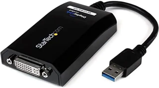 Main image of StarTech.com USB 3.0 to DVI / VGA Adapter - 2048x1152 - External Video & Graphics Card - Dual Monitor Display Adapter Cable - Supports Mac & Windows (USB32DVIPRO)