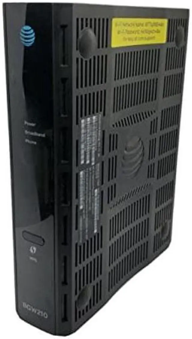 Alt view image 3 of 4 - AT&T BGW210 802.11b/g/n/ac 400mW Bonded VDSL2 Wireless Voice Gateway 4 x Gigabit Ports (ONT Required),Black