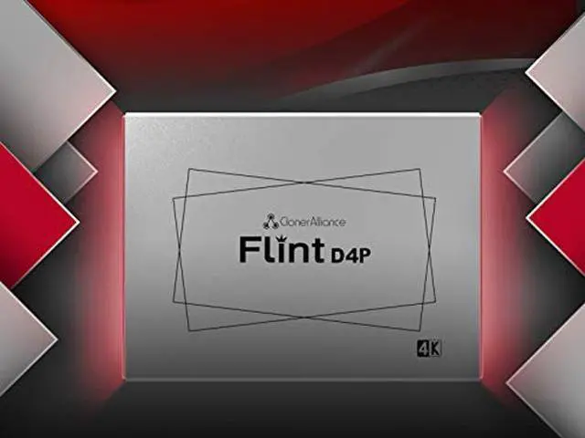 Alt view image 2 of 5 - ClonerAlliance Flint D4P, Standalone Dual-4K Video Overlay Device and Audio Mixing. 1080p@60fps Video Game Capture. Remote Control, UVC and Type-C.