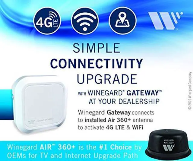 Alt view image 4 of 5 - Winegard GW-1000 Gateway 4G LTE WiFi Router for AIR 360+ Antenna
