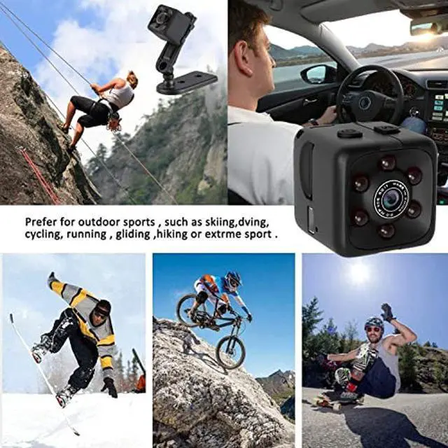 Alt view image 4 of 5 - Mini Spy Camera Include 32G SD Card Hidden Camera HD Audio and Video Recording, Night Vision Motion Detection, Surveillance Camera Small Dog Camera Nanny Cam Baby Monitor Home Security Camera