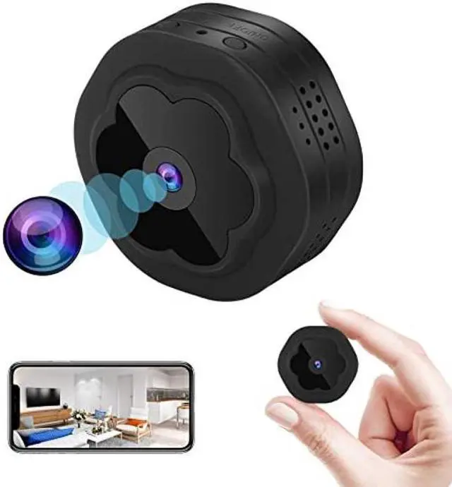 Main image of WiFi Spy Hidden Camera Mini Wireless Portable Nanny Cam,1080P HD Small Indoor Security Cameras with Night Vision Motion Detection Alert for Phone APP, Tiny Spy Cam for Home/Apartment/Car/Office/Baby