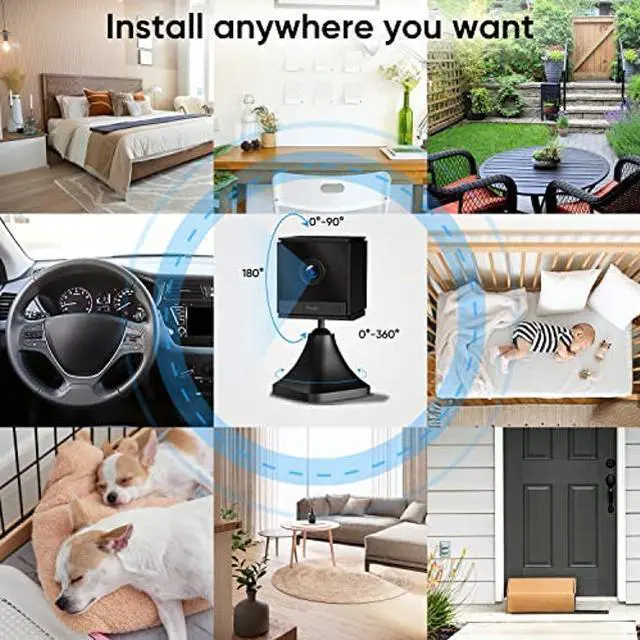 Alt view image 2 of 5 - Mini Spy Camera WiFi Wireless Hidden Cameras for Home Security Surveillance with Video 4K Small Portable Nanny Cam with Phone App, Baby monitor Pet Cam, Night Vision for Indoor Outdoor Small Camera...