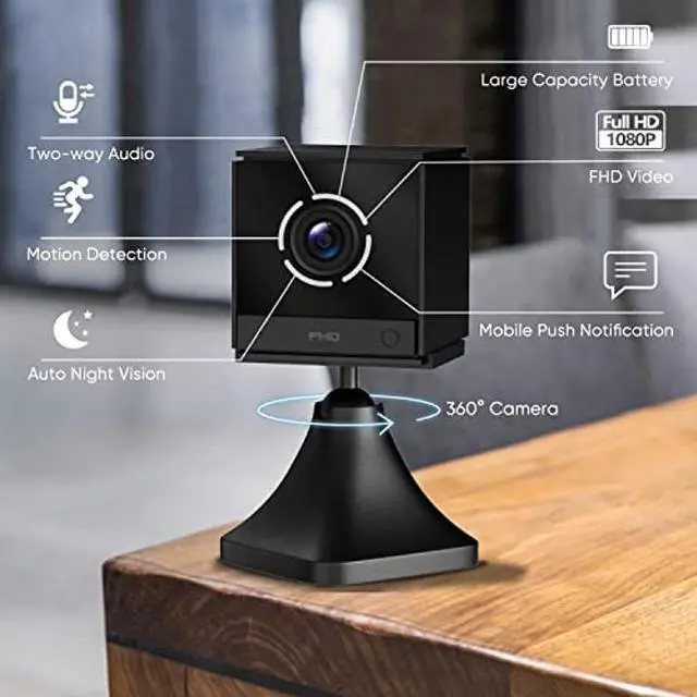Alt view image 3 of 5 - Mini Spy Camera WiFi Wireless Hidden Cameras for Home Security Surveillance with Video 4K Small Portable Nanny Cam with Phone App, Baby monitor Pet Cam, Night Vision for Indoor Outdoor Small Camera...