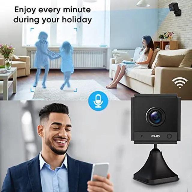 Alt view image 5 of 5 - Mini Spy Camera WiFi Wireless Hidden Cameras for Home Security Surveillance with Video 4K Small Portable Nanny Cam with Phone App, Baby monitor Pet Cam, Night Vision for Indoor Outdoor Small Camera...