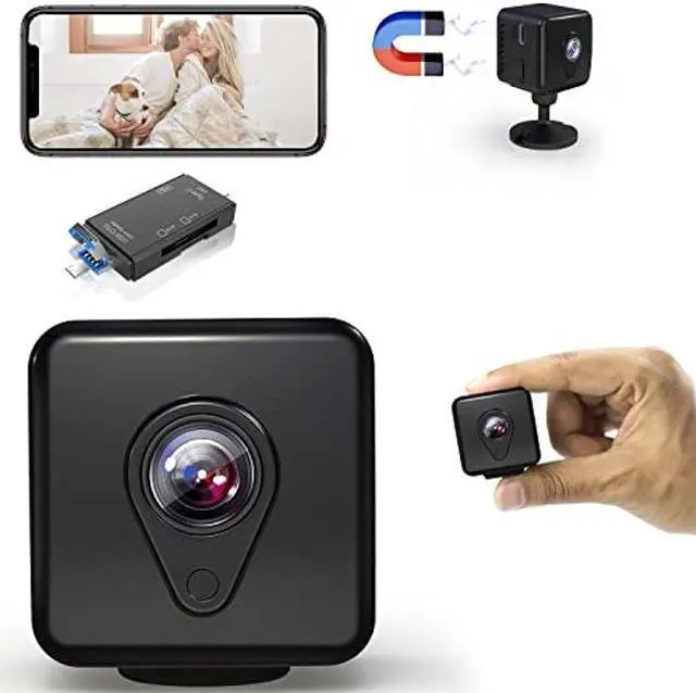 Main image of HOMSWET Spy Hidden Camera for Home Security, 1080p HD Mini Spy Camera Wi-Fi 2.4G Wireless, Small Nanny Camera Indoor with Remote View, Motion Detection, Night Vision, Tiny Spy Cam Battery Operated