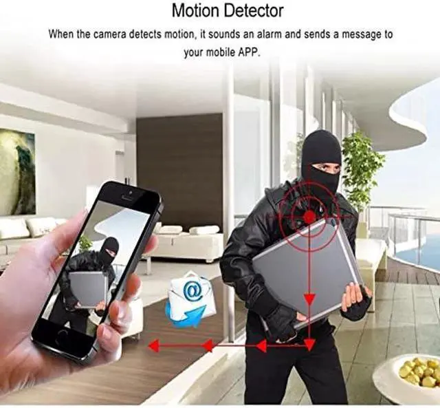 Alt view image 4 of 5 - MOOLLCEA Mini Spy Camera Hidden WiFi 4K Wireless Indoor Small Nanny IP Camera Home Security Secret Micro Surveillance Camera Night Vision Camera HD Hidden Spy Cam