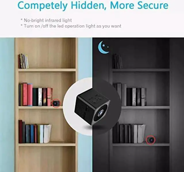 Alt view image 5 of 5 - MOOLLCEA Mini Spy Camera Hidden WiFi 4K Wireless Indoor Small Nanny IP Camera Home Security Secret Micro Surveillance Camera Night Vision Camera HD Hidden Spy Cam