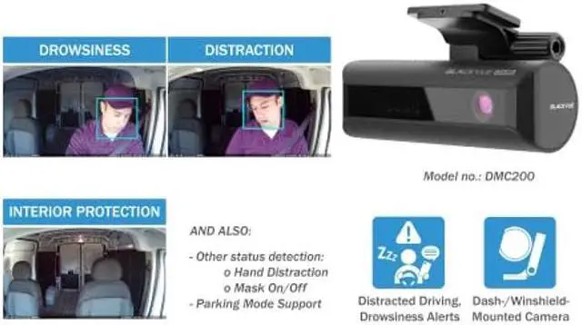 Alt view image 5 of 5 - BlackVue DR750X-2CH DMS Plus with 32GB microSD Card | Full HD Front Camera and AI-Powered Driver Monitoring System