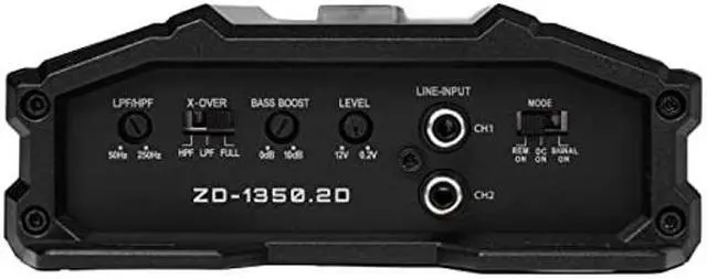 Alt view image 3 of 3 - Hifonics ZD-1350.2D Zeus Delta 1300 Watt Two Channel Amplifier