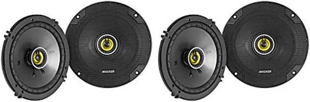 Main image of KICKER (4) 46CSC654 CSC65 6.5" 6-1/2" 300w 4-Ohm Car Audio Coaxial Speakers