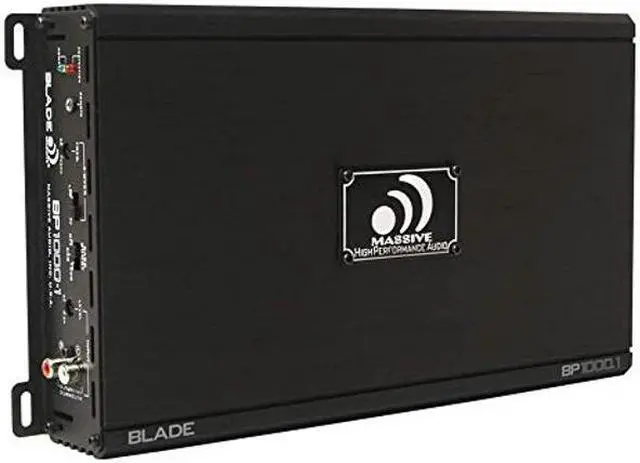 Main image of Massive Audio BP1000.1 V2 Blade Series. 1000 Watts, 2 Ohm Stable, Class A/B Monoblock Car Amplifier with Bass Boost.