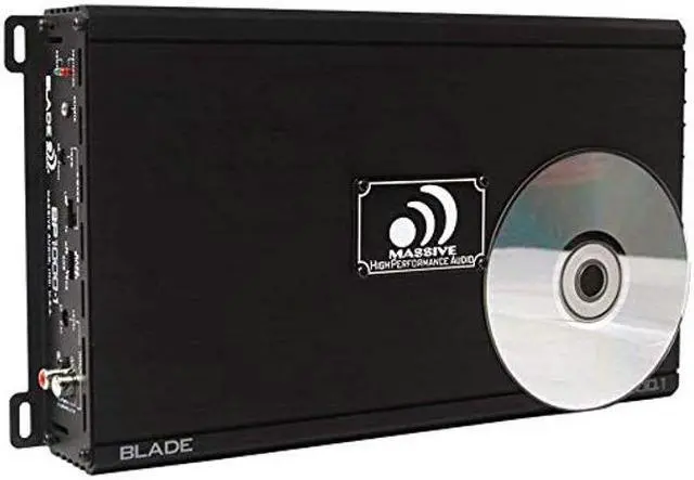 Alt view image 5 of 5 - Massive Audio BP1000.1 V2 Blade Series. 1000 Watts, 2 Ohm Stable, Class A/B Monoblock Car Amplifier with Bass Boost.