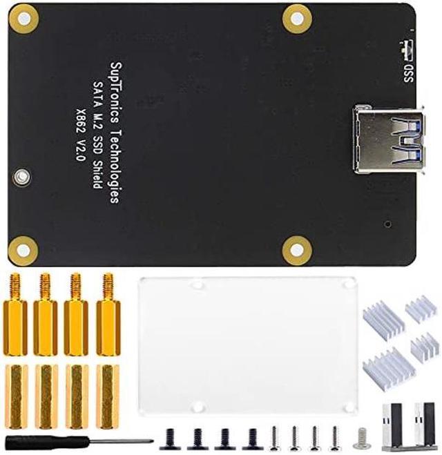 GeeekPi M.2 NVME SSD Storage Expansion Board for Raspberry Pi 4, Only  Support M.2 NVME SSD (Pi Board or M.2 NVME SSD NOT Included)
