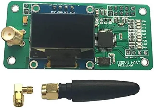 Alt view image 5 of 5 - Upgraded MMDVM Hotspot Hat Board DMR YSF Dstar Raspberry pi Zero W Pi 1 2 3b Series Digital Voice Modem Walkie Talkie Worldwide UHF Antenna 0 Offset Two Colors OLED Screen