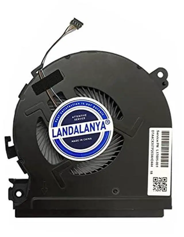 Alt view image 5 of 5 - LANDALANYA Replacement New CPU and GPU Cooling Fan for Hp Spectre X360 15-CH 15-CH011DX 15-CH008CA Series L17605-001 NS75C00-17J21 L17606-001 NS75C00-17J22 Laptop Fan