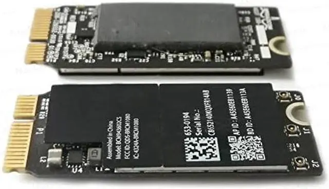 Alt view image 3 of 5 - Bluetooth 4.0 Bt Wireless WiFi Airport Card BCM943602CS Replacement for MacBook Pro Retina 13" 15" A1398 A1502 653-0194 802.11AC Network Card (2015 Year)