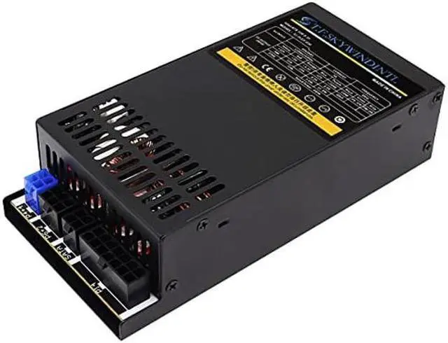 Alt view image 2 of 5 - T.F.SKYWINDINTL Flex ATX Power Supply 600W 1U Fully Modular PSU 100-240V AC with 1x20/24Pin Mainboard Power,4xSATA Ports, 2xIDE Fan Power for Rack Mount Case Desktop Server POS AIO System