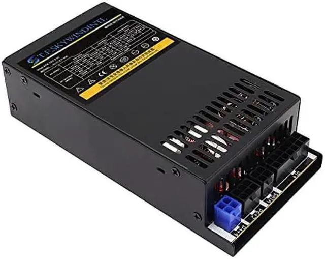 Alt view image 3 of 5 - T.F.SKYWINDINTL Flex ATX Power Supply 600W 1U Fully Modular PSU 100-240V AC with 1x20/24Pin Mainboard Power,4xSATA Ports, 2xIDE Fan Power for Rack Mount Case Desktop Server POS AIO System