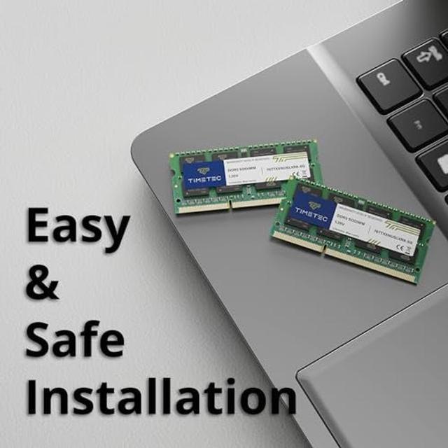 Alt view image 3 of 5 - Timetec 32GB KIT(4x8GB) DDR3L / DDR3 1600MHz (DDR3L-1600) PC3L-12800 / PC3-12800 Non-ECC Unbuffered 1.35V/1.5V CL11 2Rx8 Dual Rank 204 Pin SODIMM Laptop Notebook PC Computer Memory RAM Module Upgrade