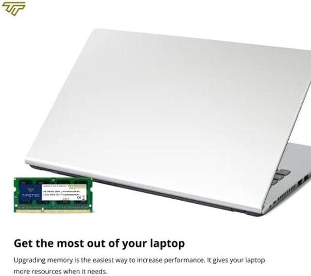Alt view image 5 of 5 - Timetec 32GB KIT(4x8GB) DDR3L / DDR3 1600MHz (DDR3L-1600) PC3L-12800 / PC3-12800 Non-ECC Unbuffered 1.35V/1.5V CL11 2Rx8 Dual Rank 204 Pin SODIMM Laptop Notebook PC Computer Memory RAM Module Upgrade