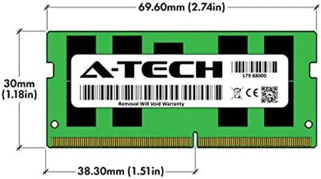 Alt view image 5 of 5 - A-Tech 32GB (2x16GB) RAM Replacement for Synology D4ECSO-2666-16G, D4ES01-16G | DDR4 2666MHz PC4-21300 ECC SODIMM 2Rx8 1.2V Memory Upgrade for NAS DiskStation, RackStation, FlashStation, & NVR DVA