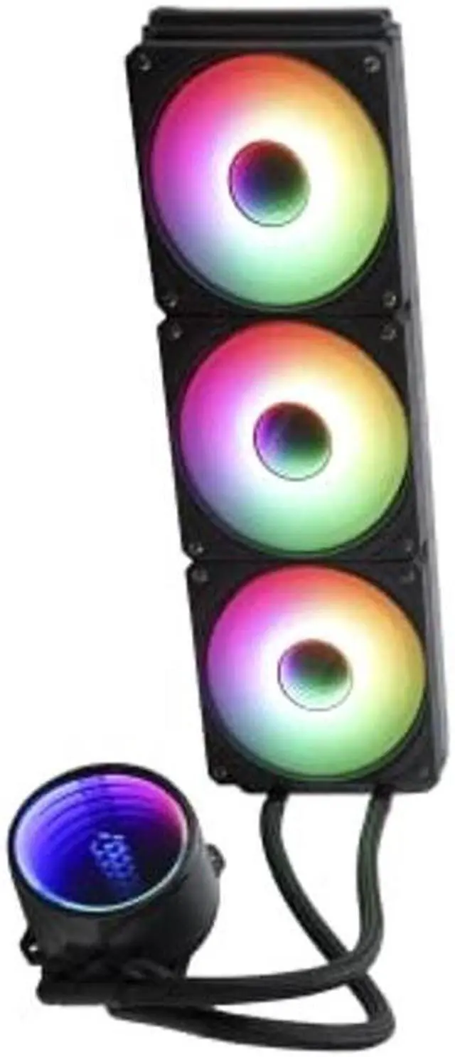 Alt view image 3 of 3 - Gelid Solutions Liquid 360 - All-in-One CPU AIO Water Cooler with 3X 120mm RGB Fan, 750-1800 RPM, AM5 and LGA 1700 Compatible, Includes GC4 Thermal Paste