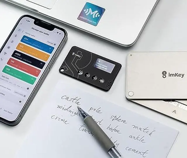 Alt view image 4 of 5 - imKey Cryptocurrency Hardware Wallet and Seed Phrase Storage Kit, Offline Operates, Multi-Secure Device Supports, Safely Stores Your Crypto (Ethereum, Bitcoin, Litecoin and More), NFTs, Layer2, EV