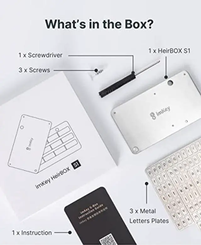 Alt view image 2 of 5 - imKey Cryptocurrency Hardware Wallet and Seed Phrase Storage Kit, Offline Operates, Multi-Secure Device Supports, Safely Stores Your Crypto (Ethereum, Bitcoin, Litecoin and More), NFTs, Layer2, EV