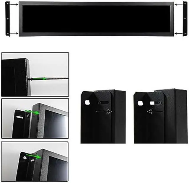 Alt view image 5 of 5 - VSDISPLAY 28 Inch Long Stretched Bar Display 1920x360 IPS LCD Screen Monitor with HD-MI USB Video Input,Supports 180 Degree Image Rotation