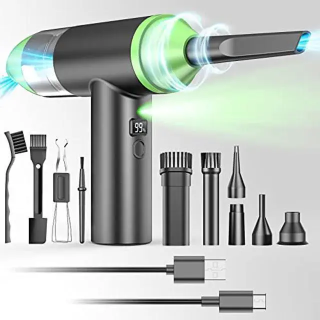 Main image of Compressed Air Duster Keyboard Cleaner 90000RPM Electric Air Duster & Vacuum Cleaner Compressed Air Replace Canned Air Rechargeable 6000mAh for Computer Electronic