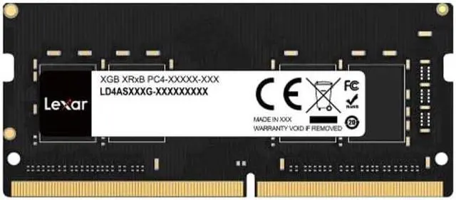Main image of Lexar 16GB DDR4 SODIMM RAM 3200MT/s CL22 260-Pin Laptop Memory - LD4AS016G-B3200GSST