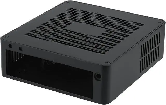 Alt view image 4 of 4 - Goodisory TA65 Black Aluminium Desktop HTPC Mini-ITX Computer Chassis Support DC Pico PSU