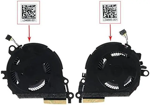 Alt view image 2 of 5 - Genuine CPU Cooling Fan for HP 13" Spectre X360 13-AE 13-AE000 13t-ae000 L04885-001 L04886-001 ND55C03-17D17 ND55C03-17D16