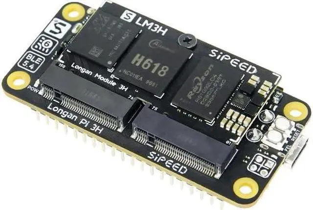 Alt view image 3 of 5 - Sipeed LonganPi 3H 4GB LPDDR4 Allwinner H618 Linux Single Board Computer, Wireless Dual-Band WiFi Development Board, 4Kp60 Display, Gigabit Ethernet Port, Compatible with Raspberry Pi Zero W (4+0GB)