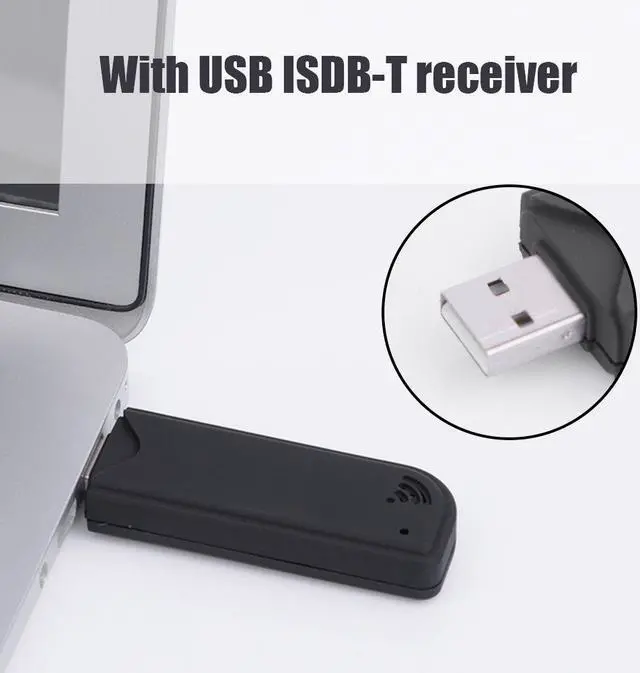 Alt view image 4 of 4 - Mini USB2.0 TV Receiver,ISDB-T Laptop Digital TV Stick Tuner Video Recorder,Portable Antenna,Stereo ISDB-T Broadcasting,Suitable for Home or Travel