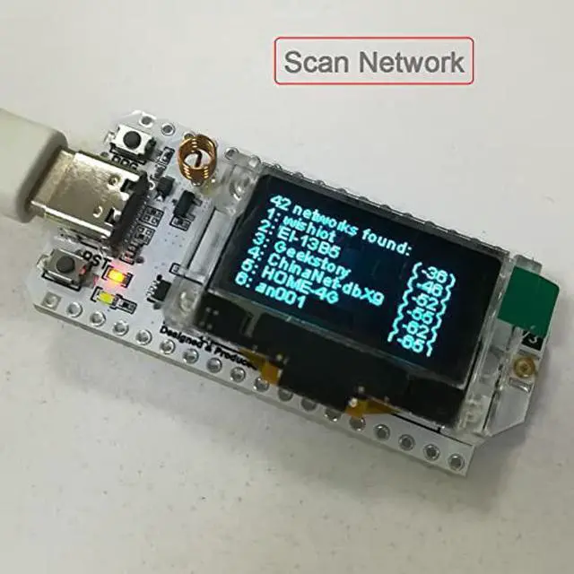 Alt view image 4 of 5 - DIYmalls 915MHz LoRa ESP32 OLED Board V3 Type-C SX1262 8MB Flash + LoRa Antenna U.FL IPEX to SMA for Arduino LoraWan IOT (Pack of 2), not Compatible with LoRa 32 V2