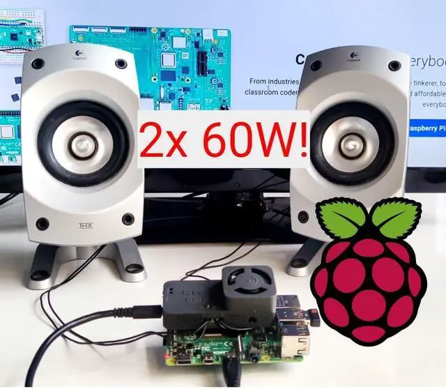 Alt view image 5 of 5 - RASPIAUDIO Audio DAC Hat Sound Card for Raspberry PI5 All Models Pi Zero PI4 / Pi3 / Pi3B / Pi3B+ / Better Quality Than USB (MEGA_AMP)