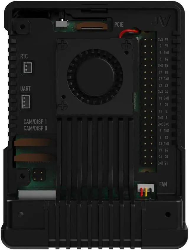 Alt view image 5 of 5 - Argon NEO 5 BRED for Raspberry Pi 5 | Aluminum case with Built-in Fan