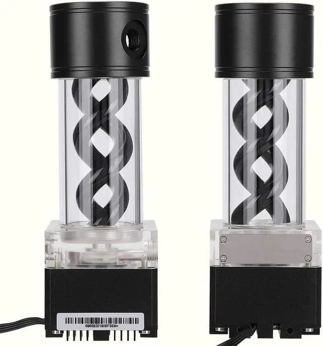 Main image of Water Cooling Kit,800L/H CPU Cooling Cylinder Pump System,Water Cooling Pump Reservoir,T Virus Cylindrical Cooler for Computer Water Cooling System(Black)